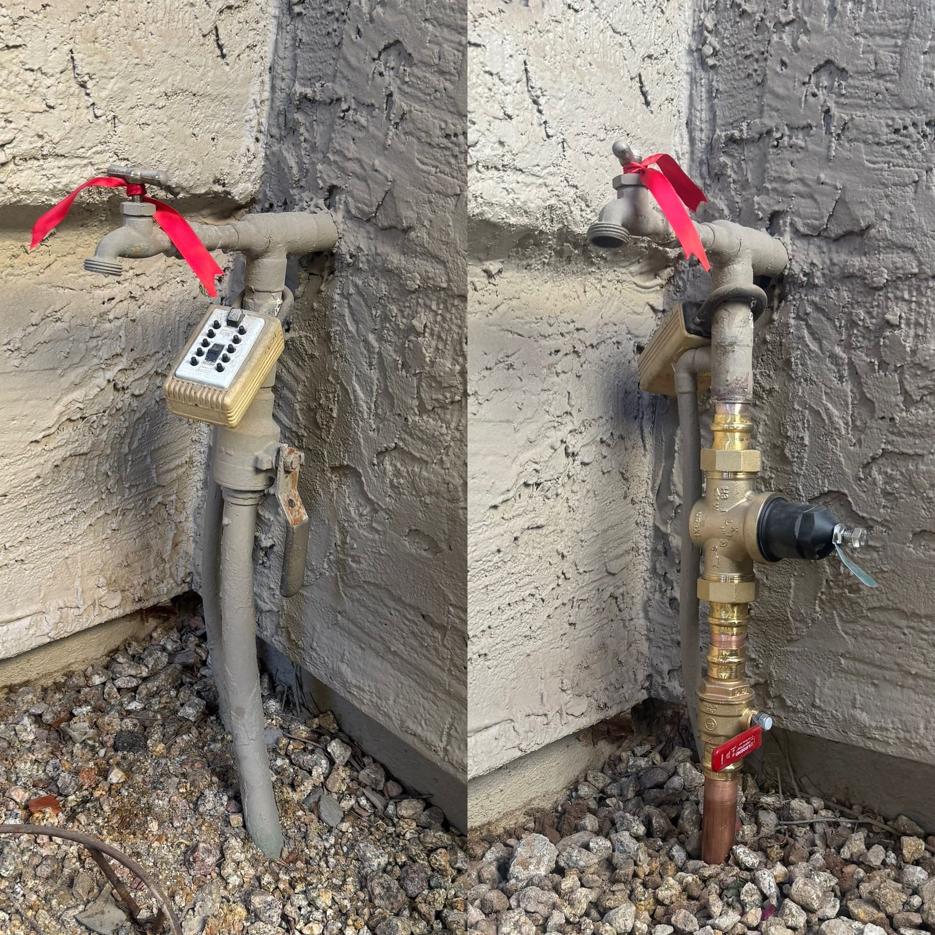 Enhanced Plumbing with New Ball Valve and Regulator